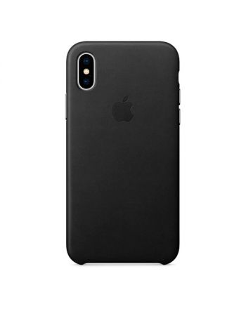 Чехол для iPhone Apple iPhone X Leather Case Black 